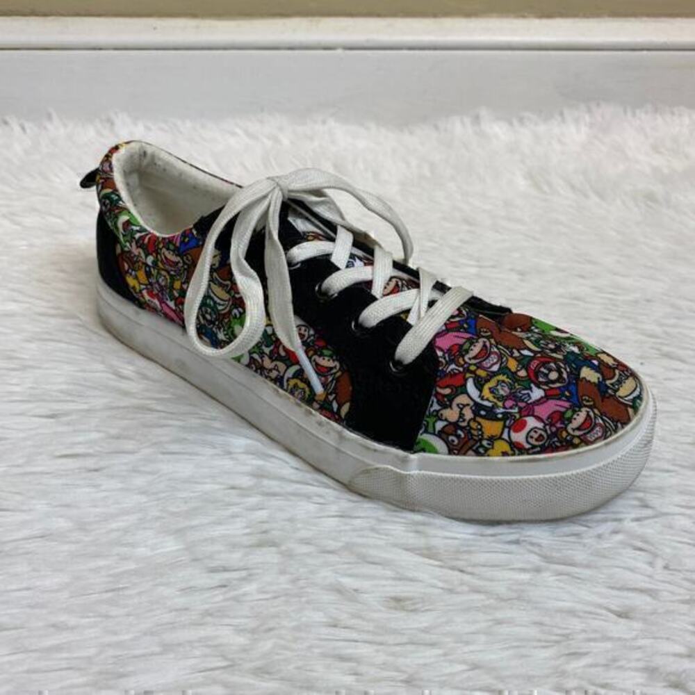 Ground Up Nintendo Super Mario Bros Character Print Sneakers Size 6